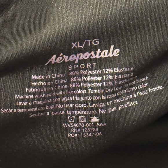 Aeropostale Sport Performance Legging Sz XL Black 4-Way Stretch legging. NWT - Picture 8 of 12